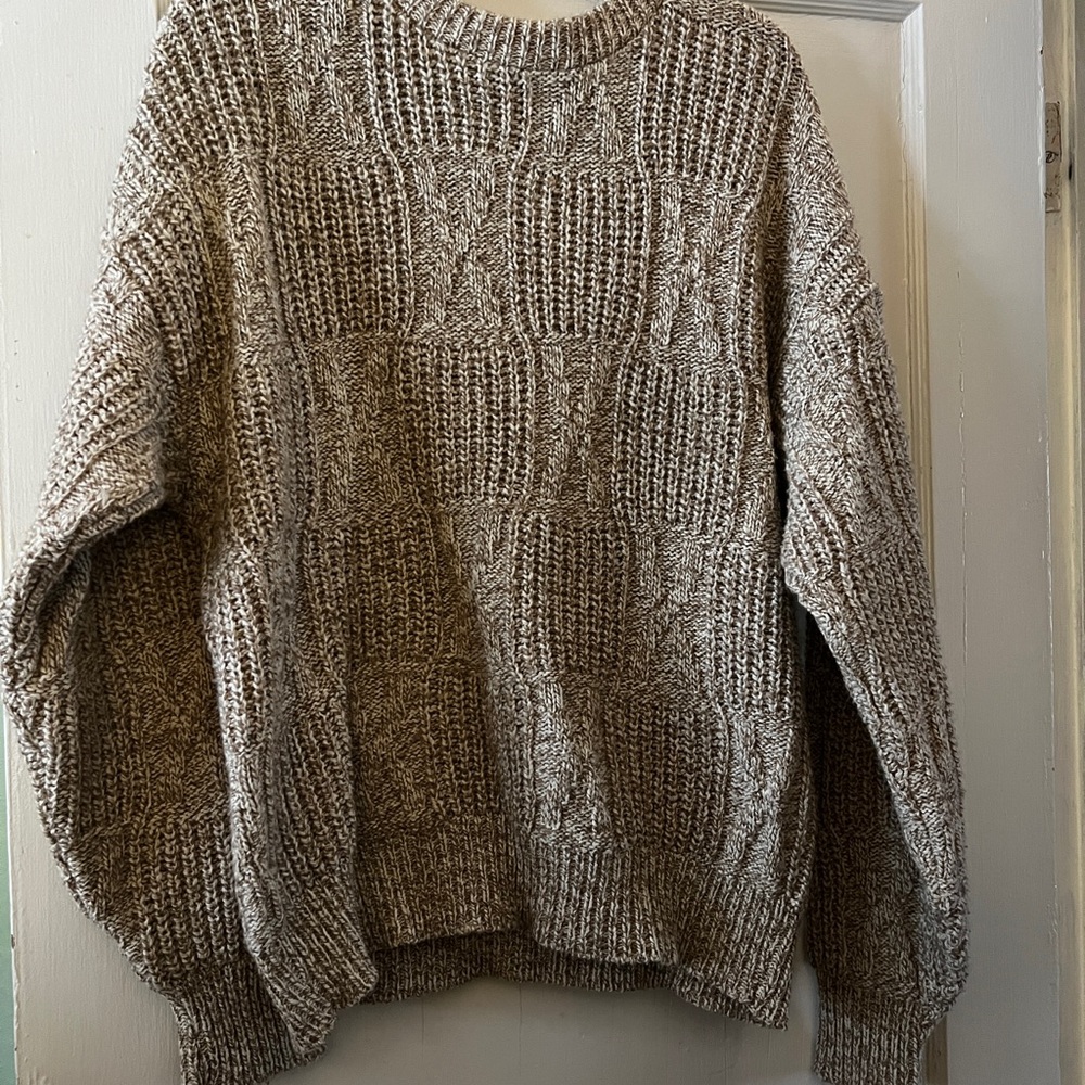 Cozy Knit Vintage Boathouse Row Wool Women's Sweater in cream